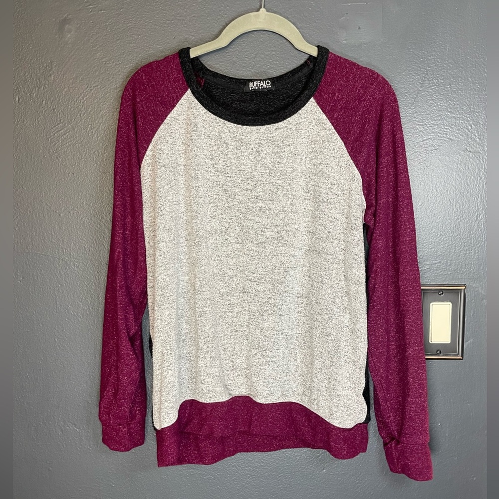 Buffalo by David Bitton Color Block Long Sleeve Pullover | Size M